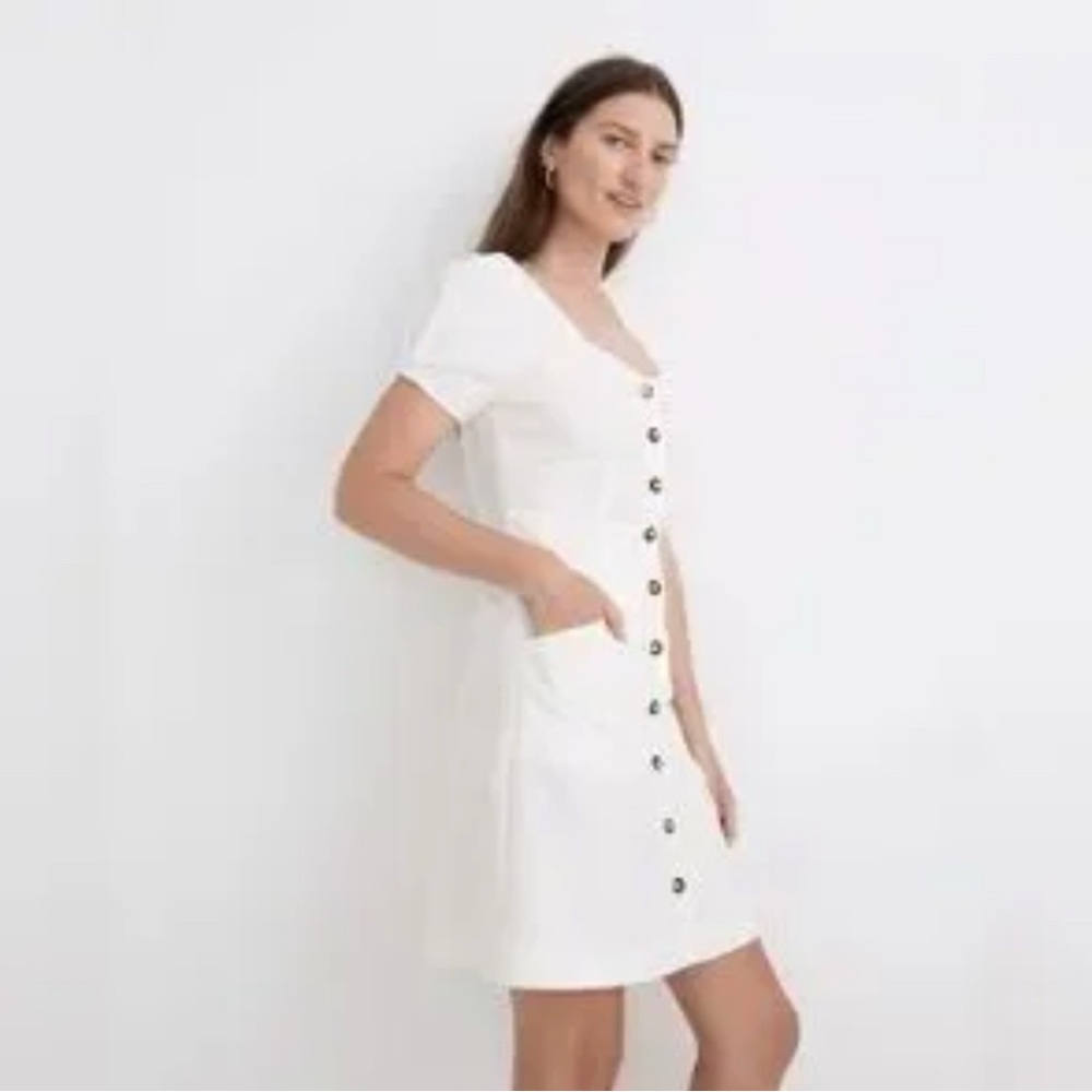 OAK + FORT White Mini Dress